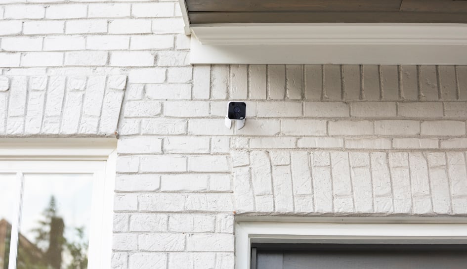 ADT outdoor camera on a New Brunswick home